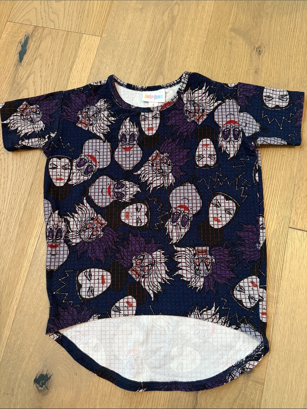 LuLaRoe Disney Villains Kids Gracie Shirt